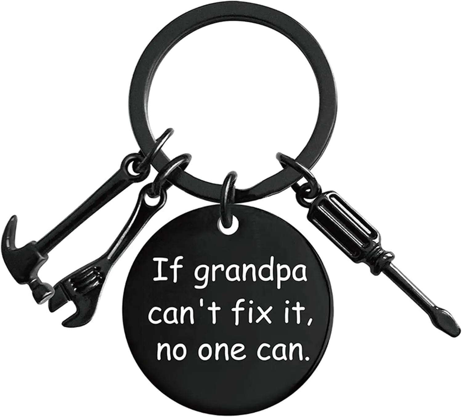 Grandpa Keychain Funny Key Chains Grandfather Gifts from Grandchkids Papa Fathers Day Birthday Christmas Presents