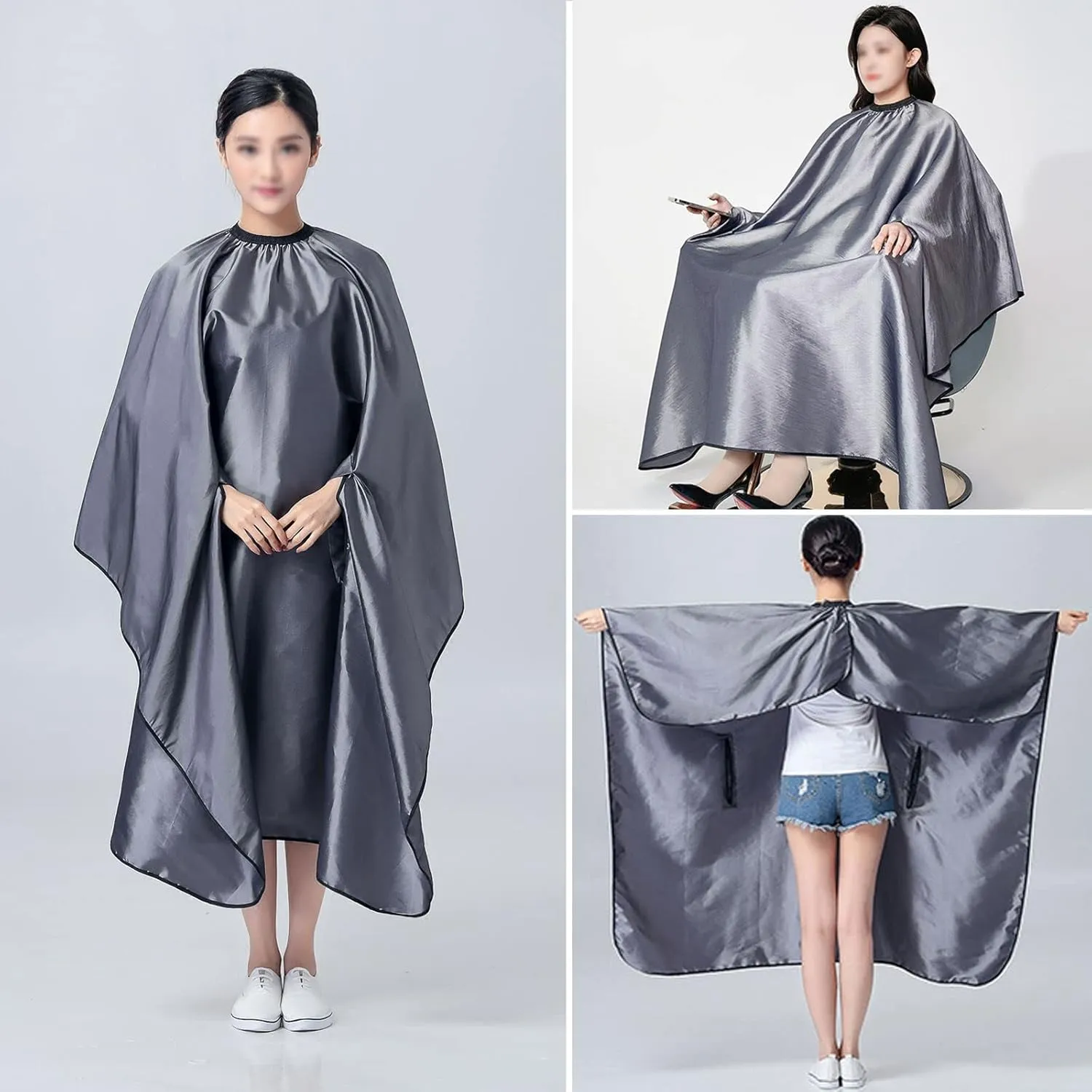 Hair Cutting Cape Salon Capes for Clients with Hand Holes Waterproof Capes for Hair Stylist Hair Cut Cape Hair Dye Cape