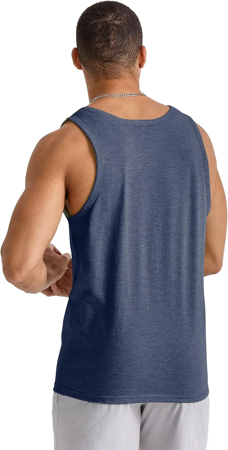 Hanes Men's Originals Tri-Blend Tank Top, Lightweight Tanks For Men, Sleeveless Tank Shirt