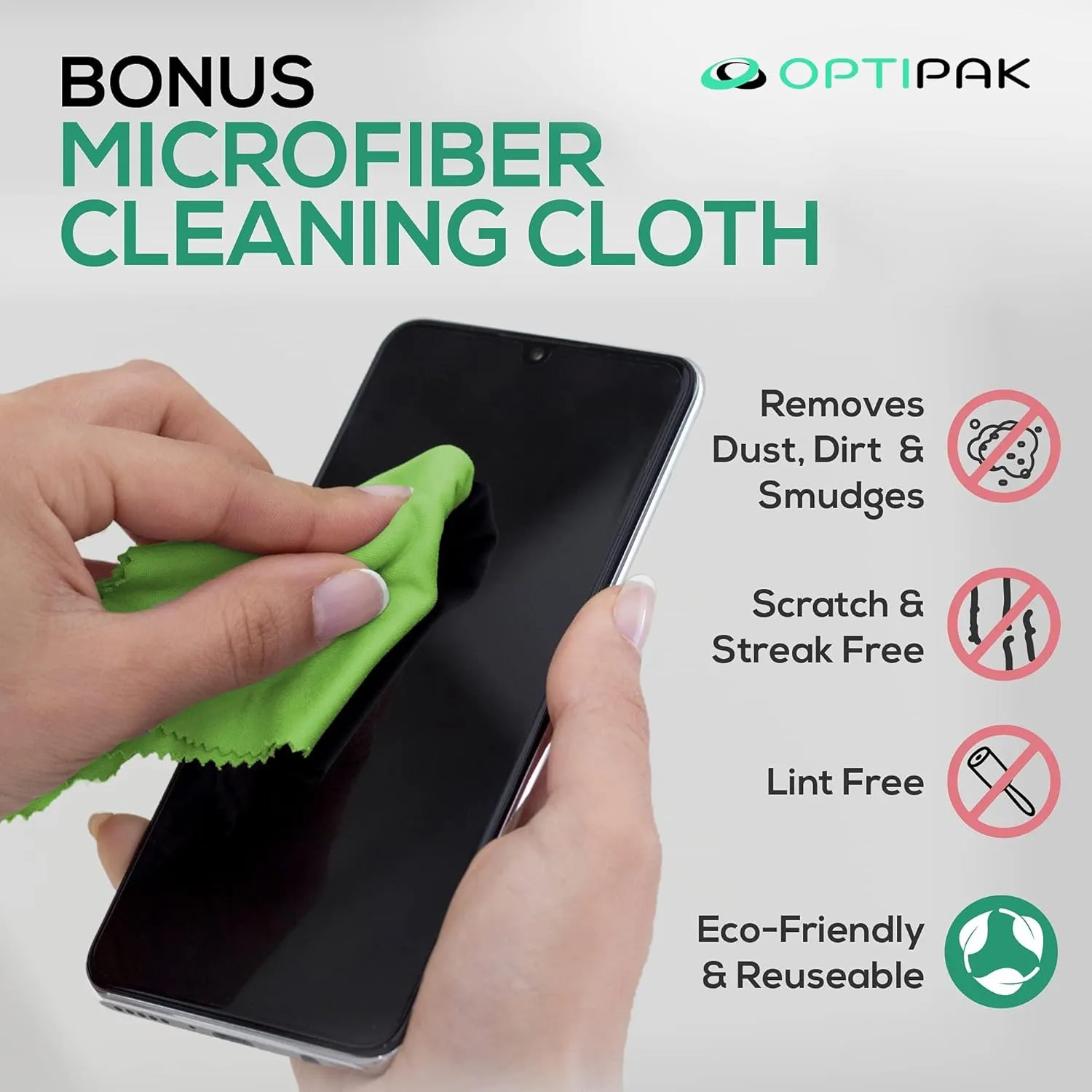 Hard Shell Glasses Case - Eco-Friendly Large Eyeglass Holder with Microfiber Cleaning Cloth - Brushed Eyeglasses Case