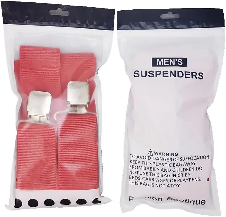 Heavy Duty Mens Suspenders.X-Shaped 2 Wide Strong Clips Suspenders For Men Women.