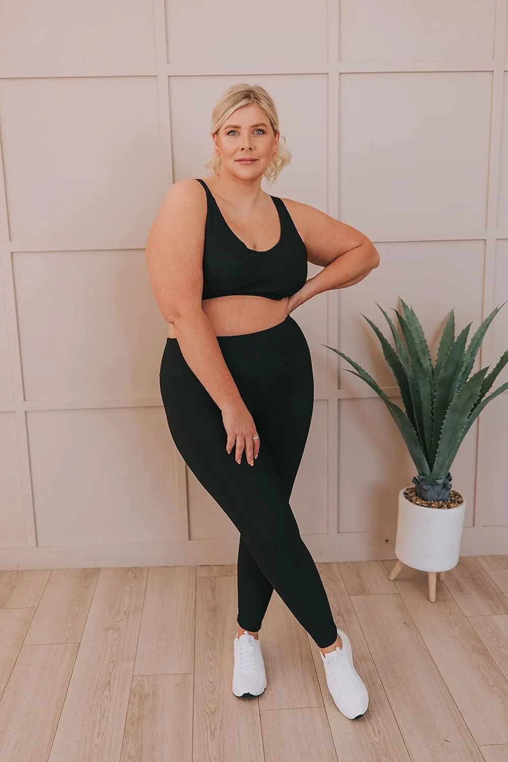 High Waisted Leggings for Women-Womens Black Seamless Workout Leggings Running Tummy Control Yoga Pants