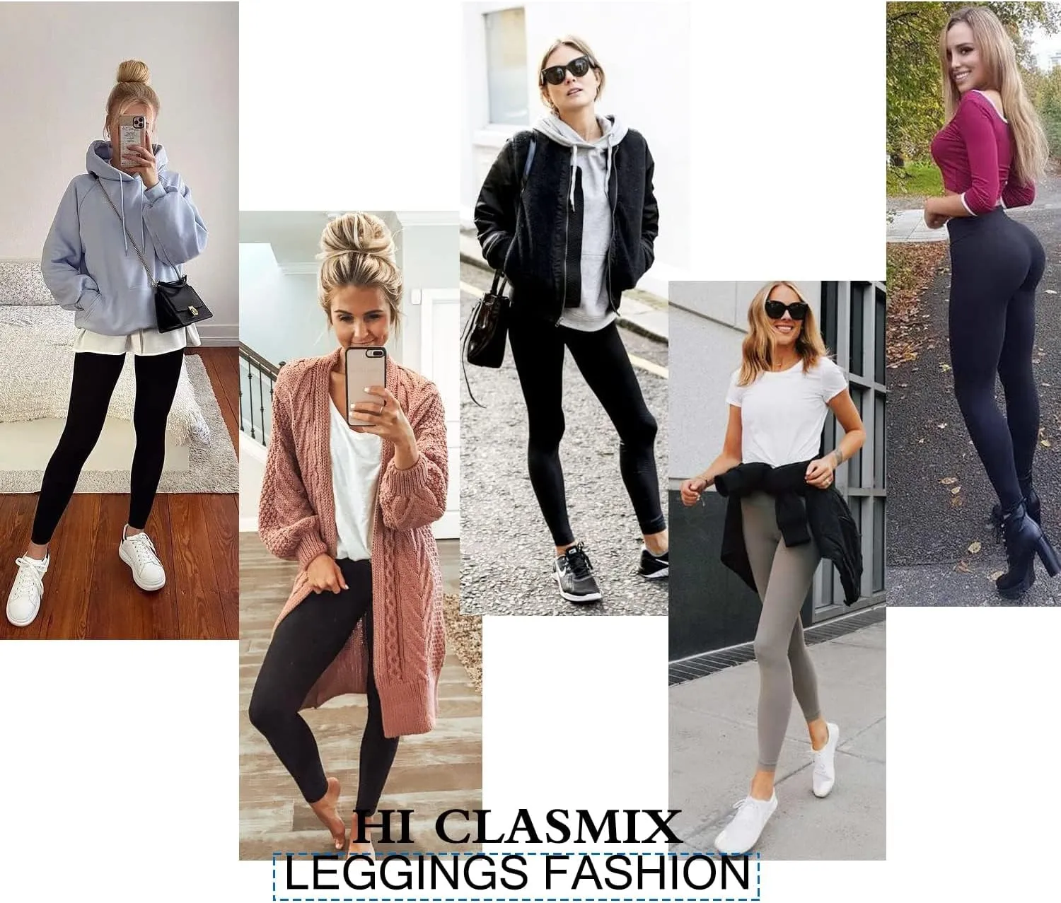 High Waisted Leggings for Women-Womens Black Seamless Workout Leggings Running Tummy Control Yoga Pants