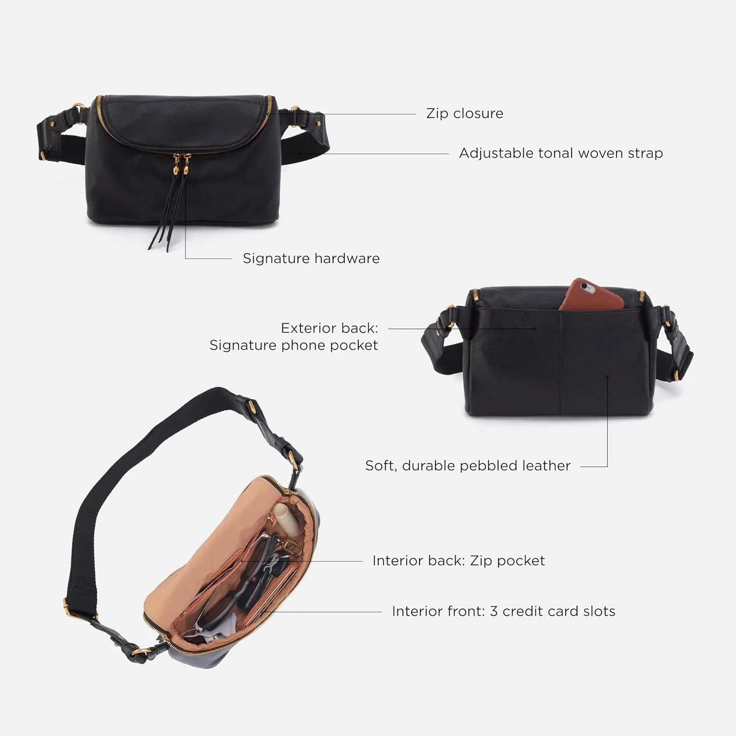 HOBO Women's Fern Large Belt Bag