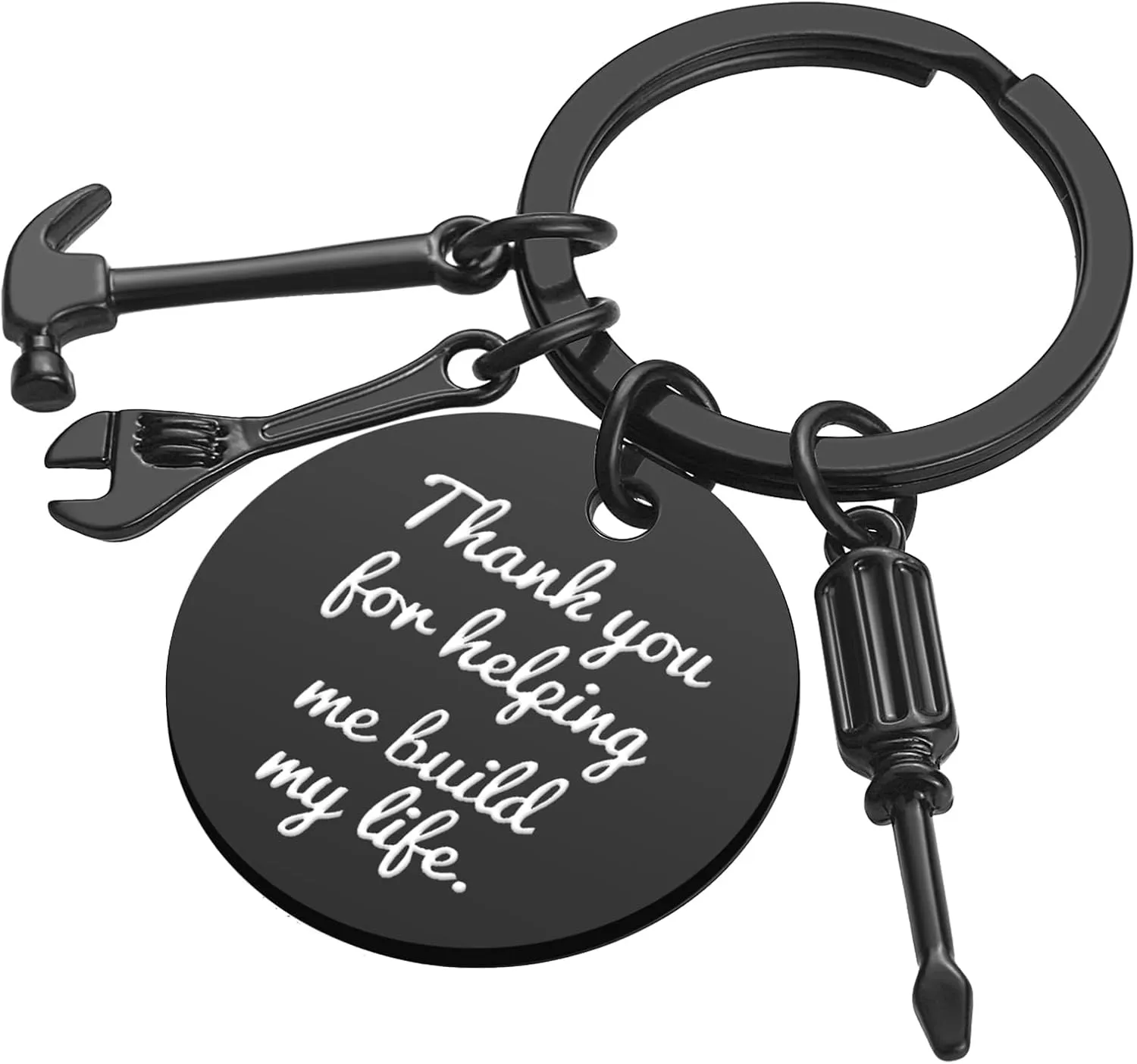 iJuqi Step Dad Gift from Daughter Son - Father's Day Gifts Christmas Gifts for Stepdad, Thank You for Loving Me AS Your Own