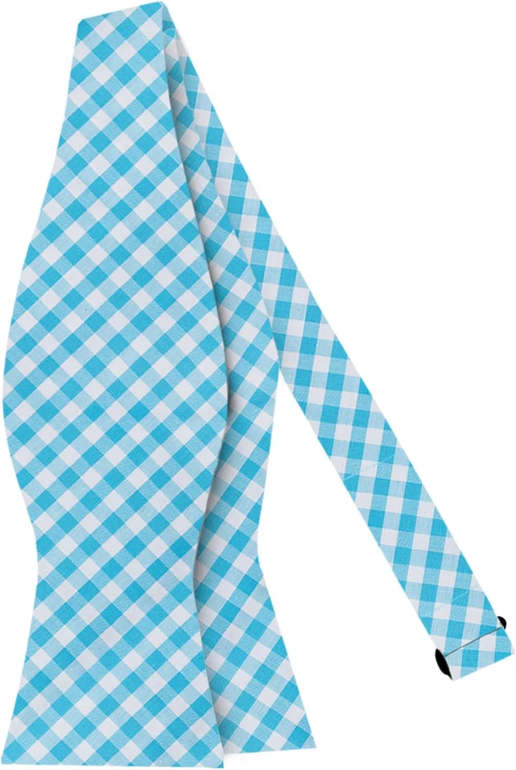 Jacob Alexander Men's Gingham Checkered Pattern Self-Tie Bow Tie