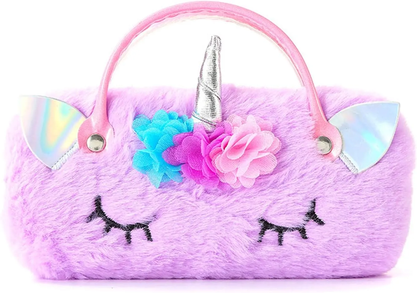 K Storage Bag for Kids Eyeglasses Case Soft Girls Sunglasses Eyeglass Glasses Case with Handle