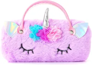 K Storage Bag for Kids Eyeglasses Case Soft Girls Sunglasses Eyeglass Glasses Case with Handle