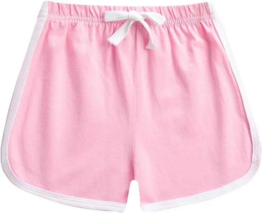 Kids Athletic Shorts Drawstring Toddler Girls Boys Joggers Shorts Summer Gym Basketball Sports Pants Elastic Waist