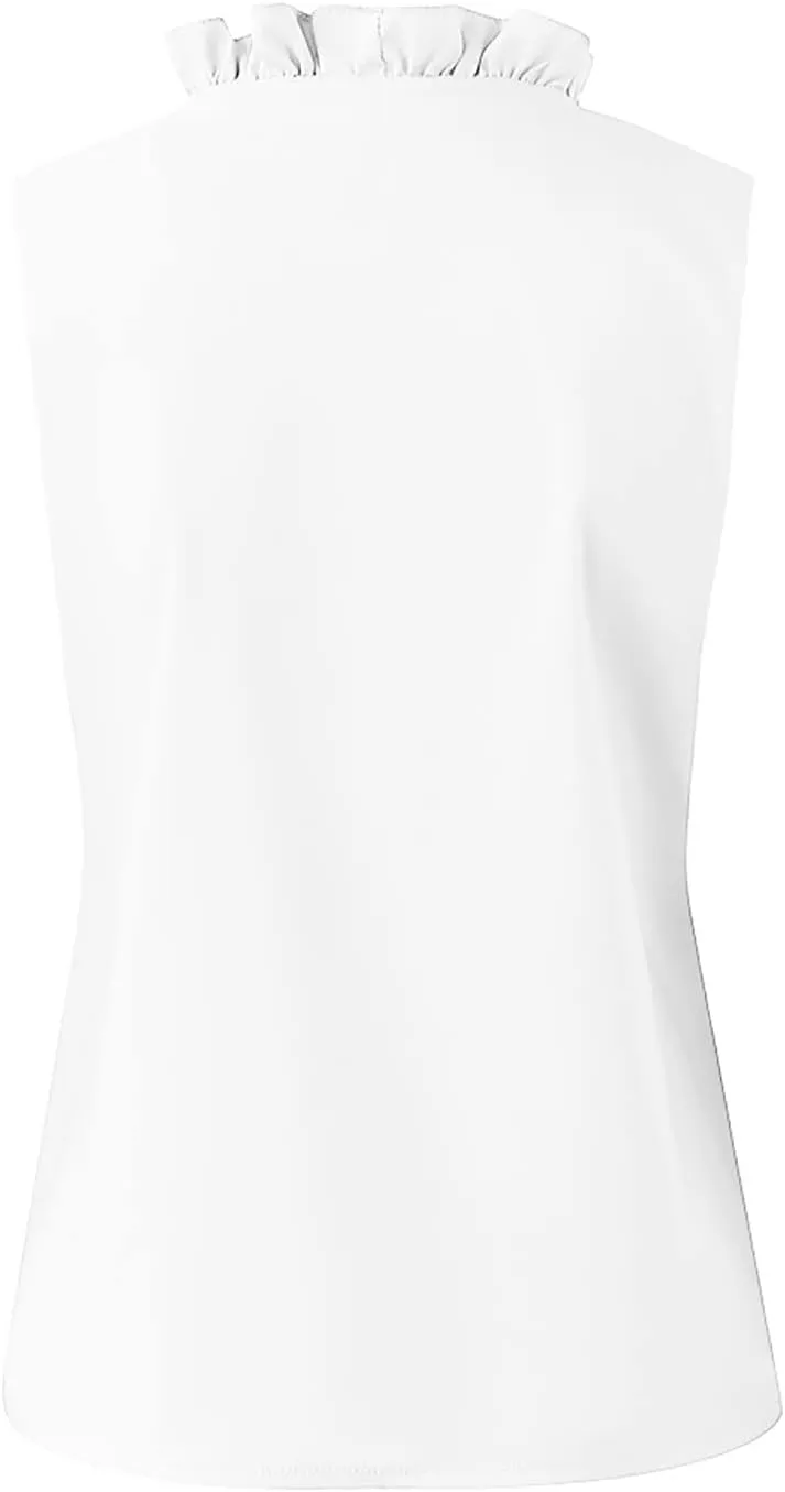 KIKX0DE Womens Tank Tops Ladies Summer Dressy Sleeveless Business Casual Blouses Office Work Shirts