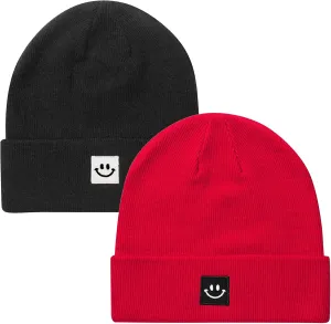 Knit Beanie Hat for Men/Women 2Pack