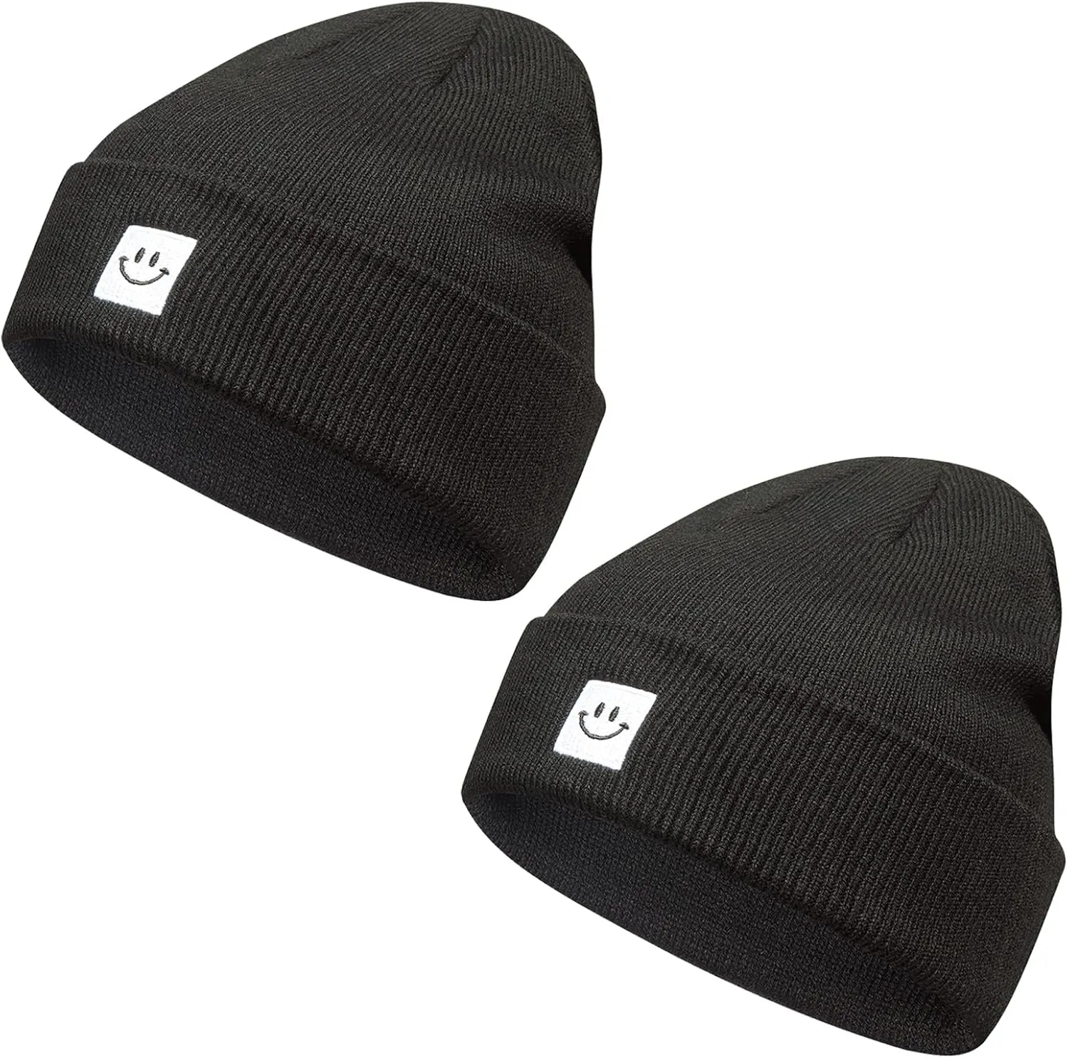 Knit Beanie Hat for Men/Women 2Pack