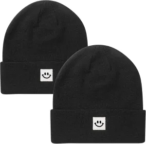 Knit Beanie Hat for Men/Women 2Pack