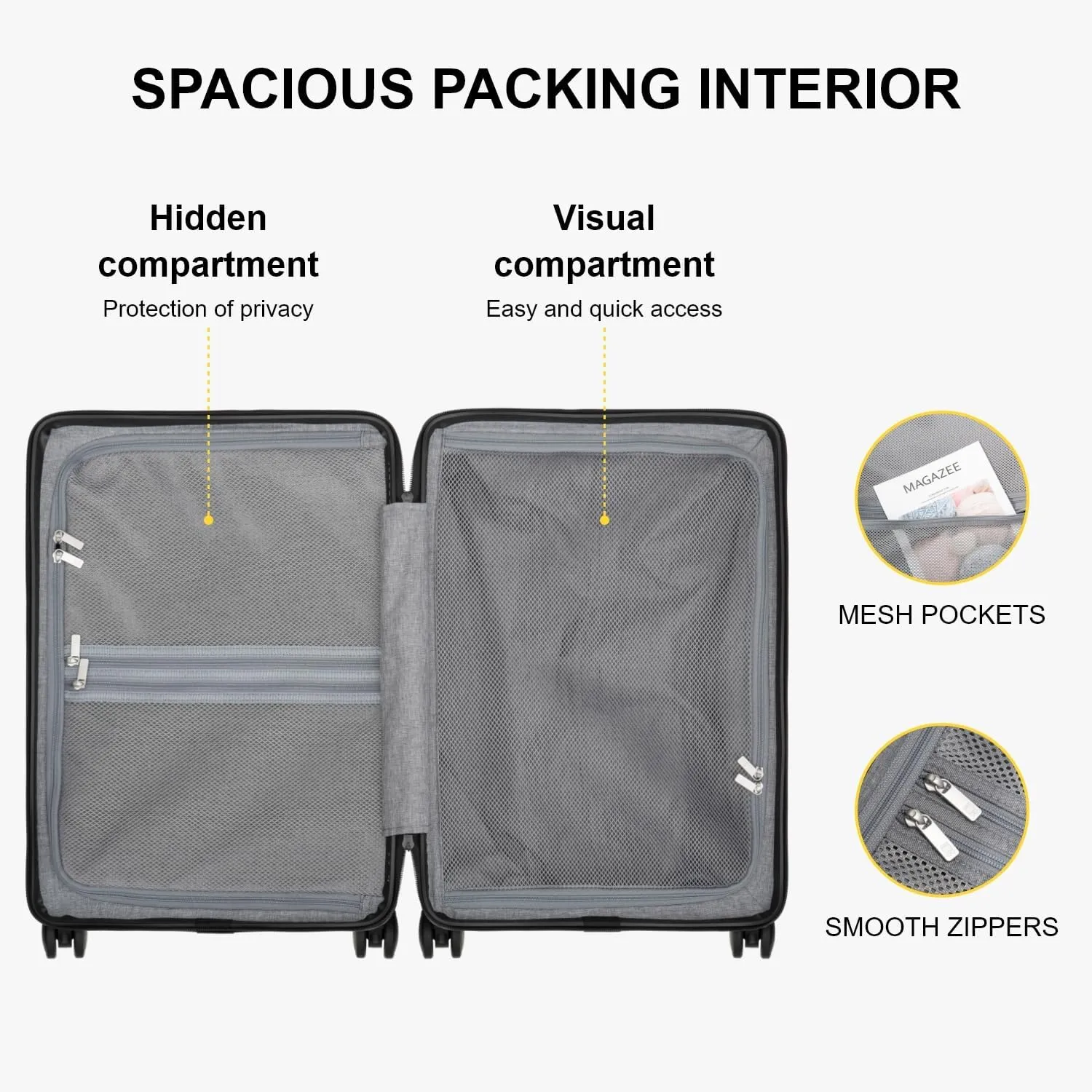 LEVEL8 Carry on Luggage Airline Approved, Small Carry on Suitcases with Wheels, Lightweight Hardside Textured Luggage for Travel, Tsa Approved, 20-Inch, Navy