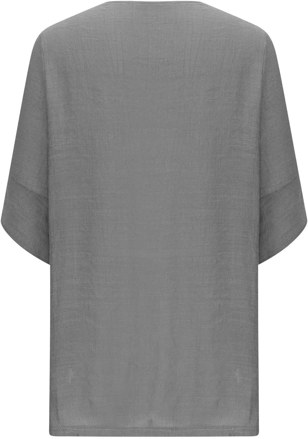 Linen Cardigan for Women 2023 Fall Fashion Kimono Cardigan Cutout 3/4 Sleeve Shrugs Plus Size Lightweight Cardigan