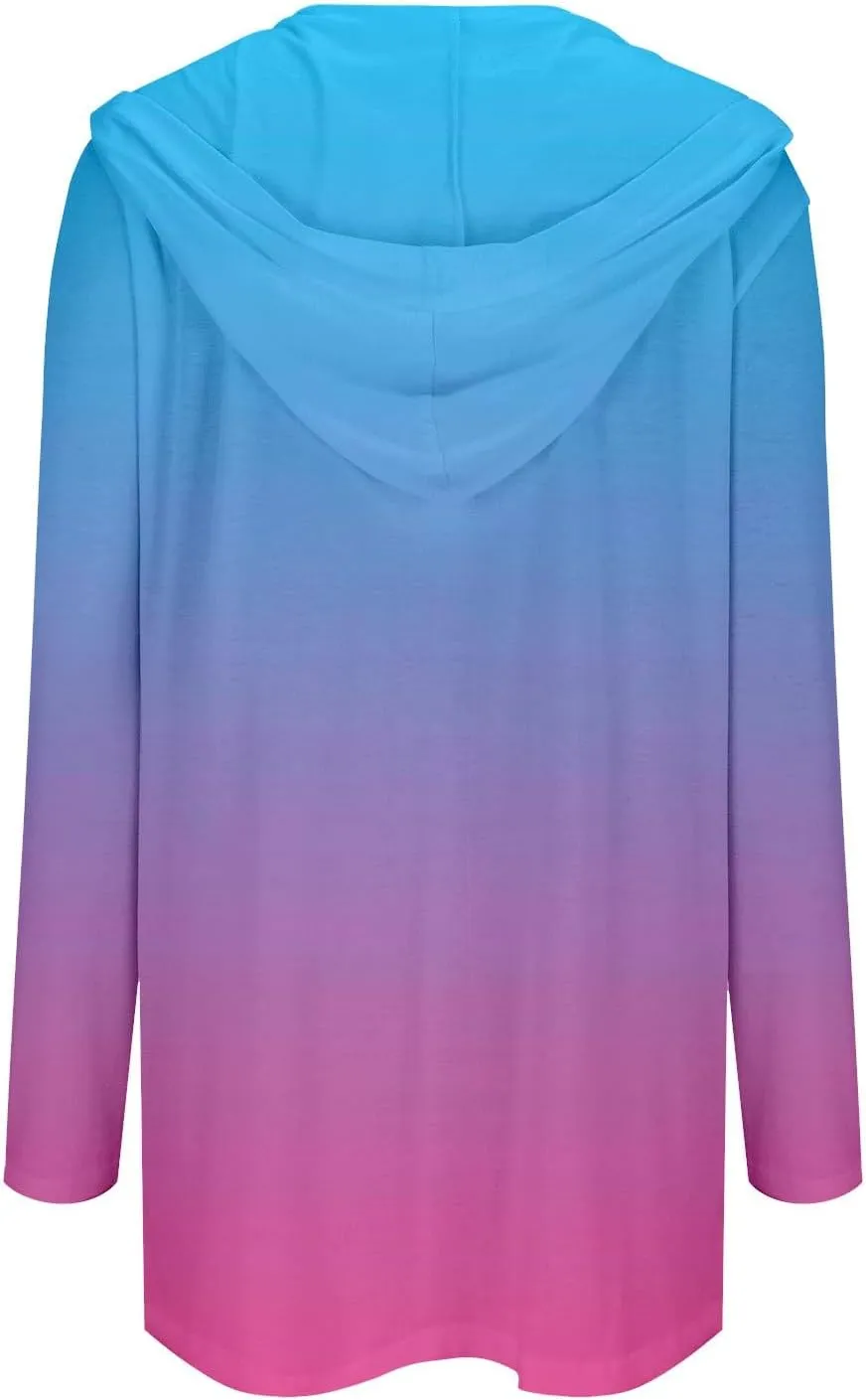 Long Cardigans for Women Trendy 2024 Summer Lightweight Casual Comfy Open Front Hooded Cardigan Sweater with Pocket