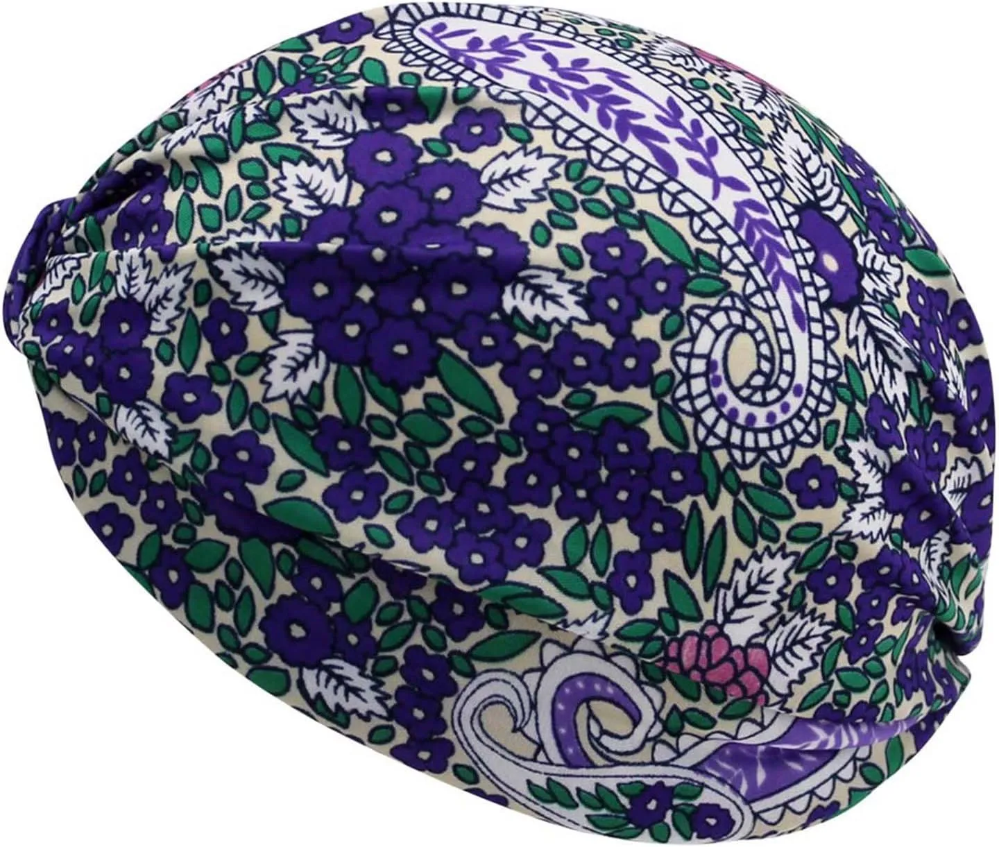 Luxury Divas Multicolor Floral Print Turban Head Wrap For Women