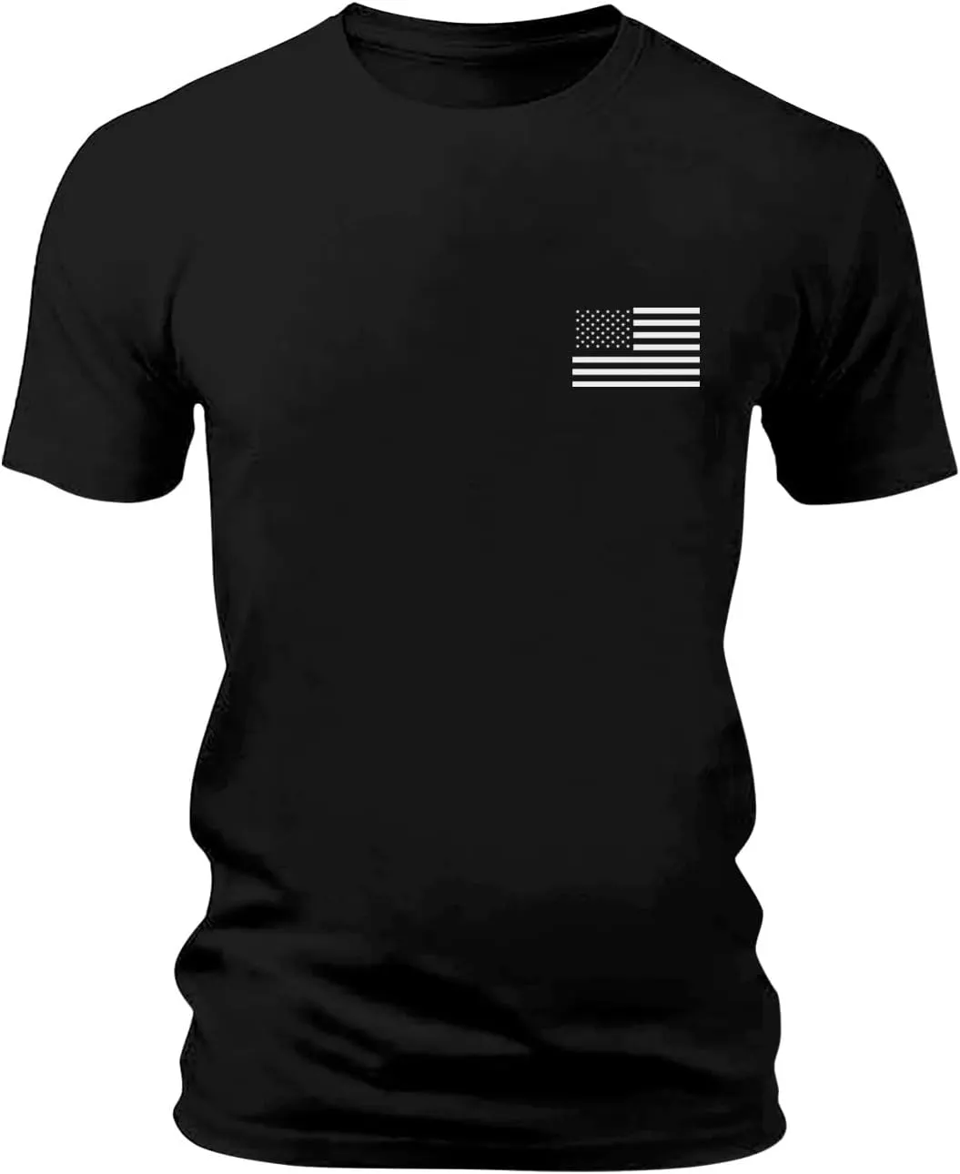 Mens 4th of July USA Flag T-Shirt Outdoor Independence Day American Flag Shirt Casual Summer Workout Fitness Tees
