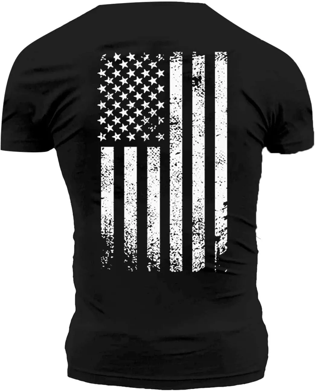 Mens 4th of July USA Flag T-Shirt Outdoor Independence Day American Flag Shirt Casual Summer Workout Fitness Tees