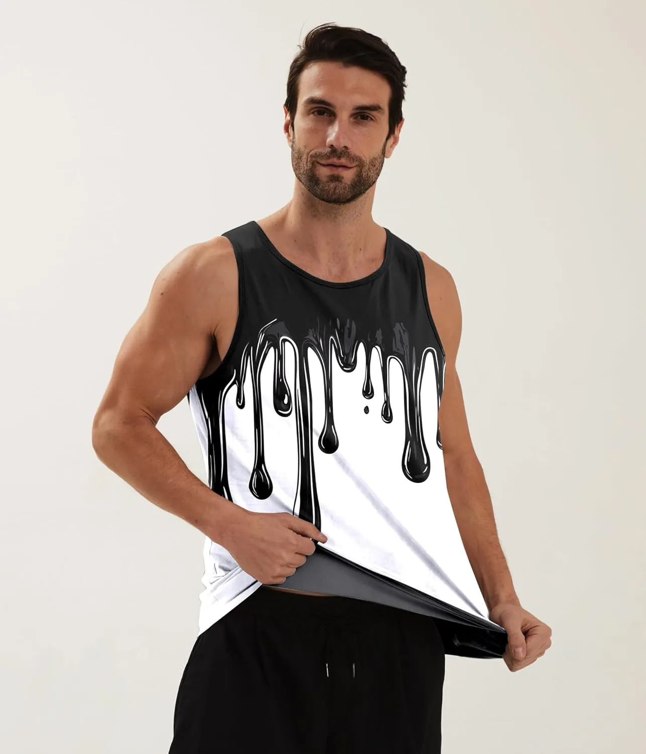 Mens Tank Tops Funny Graphic Summer Sleeveless Tank Top