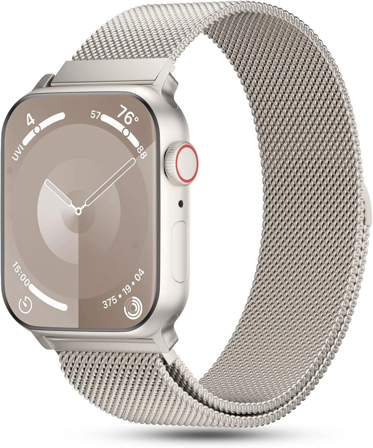 Metal Magnetic Apple Watch Band Compatible with 38mm 40mm 41mm 42mm 44mm 45mm 46mm 49mm, Stainless Steel Mesh Loop Strap iWatch Bands for Series 10/9/8/SE/7/6/5/4/3/2/1/Ultra Women Men