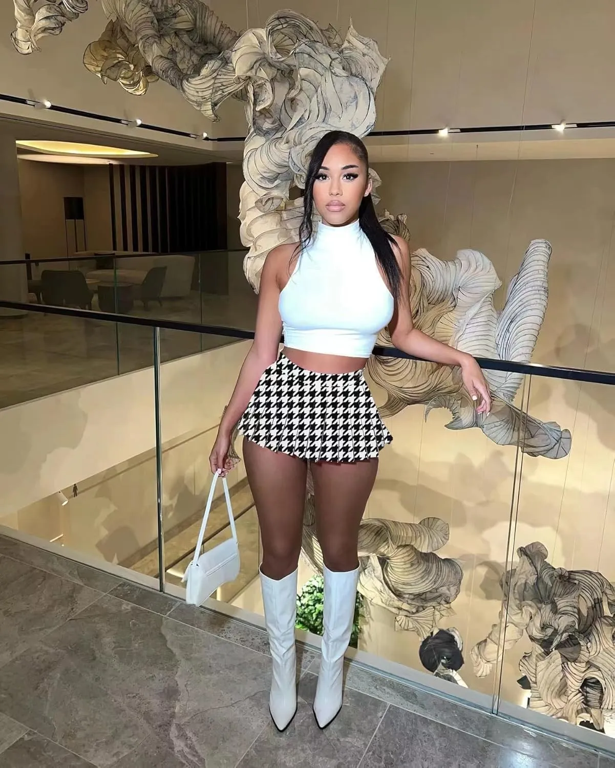 Mini Pleated Skirts for Women Sexy Cute Girl Y2k Short Cargo Skirt Women's Club Tennis Skort Skater A line with Slit