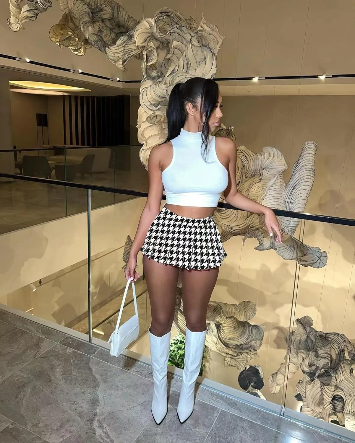 Mini Pleated Skirts for Women Womens Cargo Tennis Skirt Y2k Skater Trendy Girl Sexy Club School Skort 2025 New