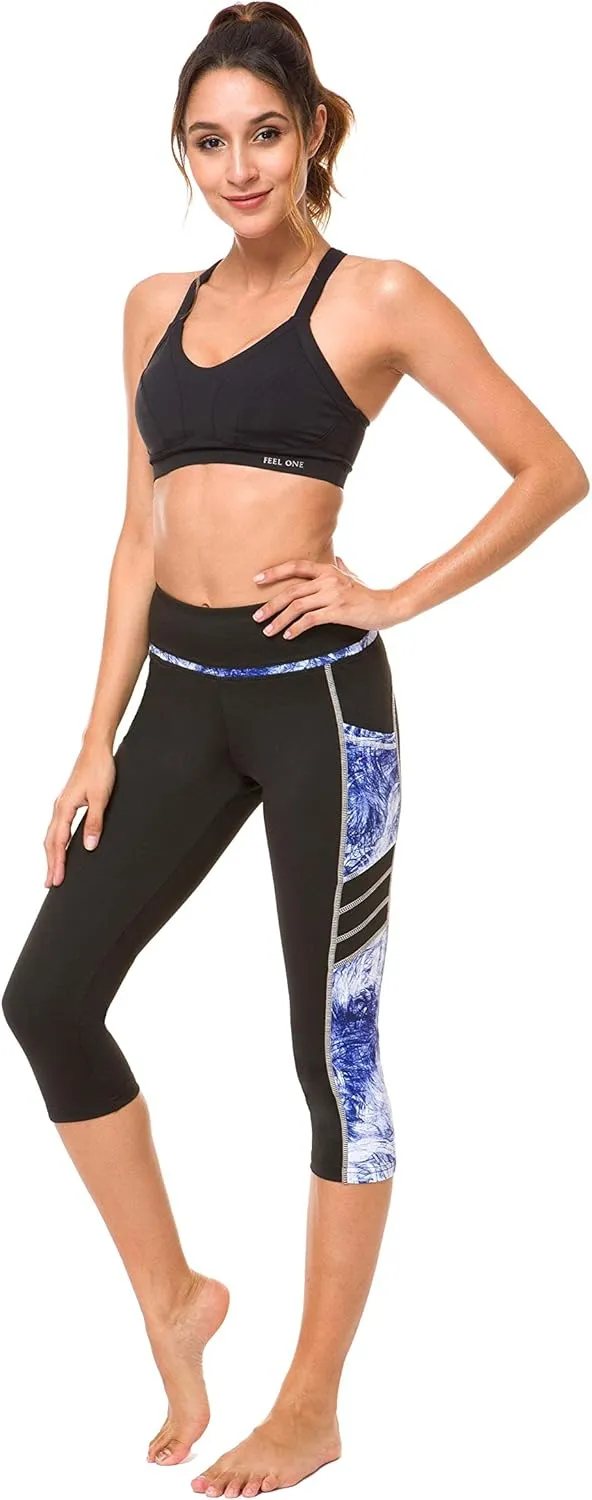 Munvot Womens Leggings Tummy Control Yoga Pants,Capri Leggings for Women high Waisted Leggings