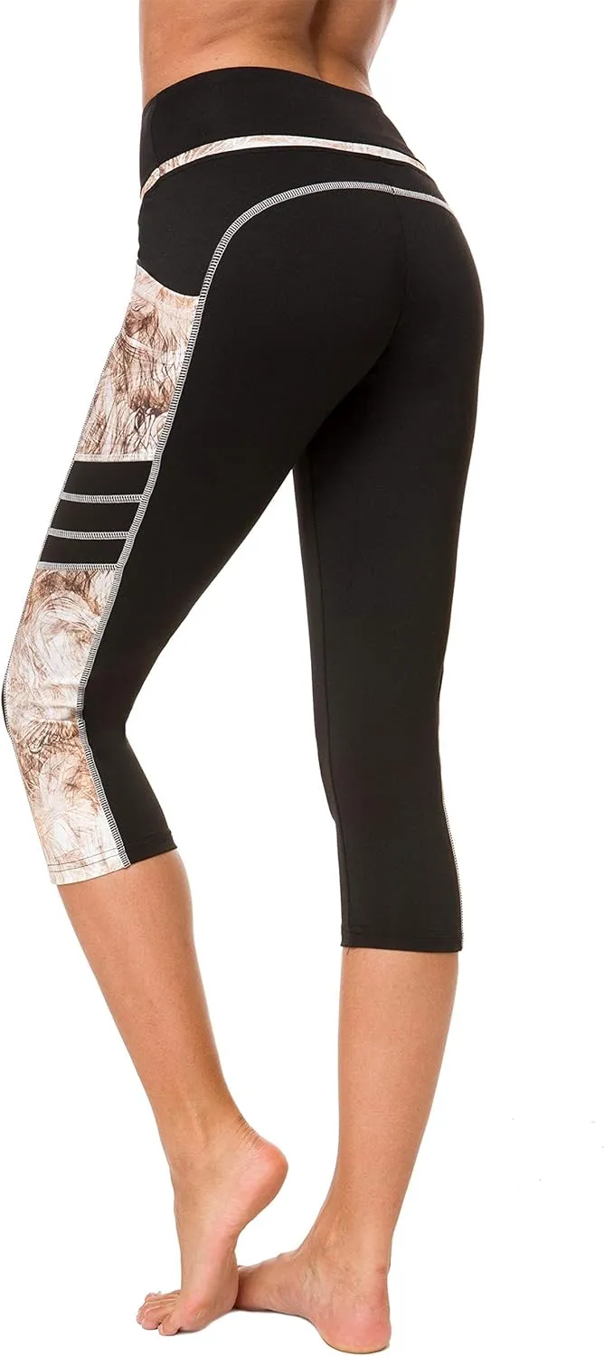 Munvot Womens Leggings Tummy Control Yoga Pants,Capri Leggings for Women high Waisted Leggings