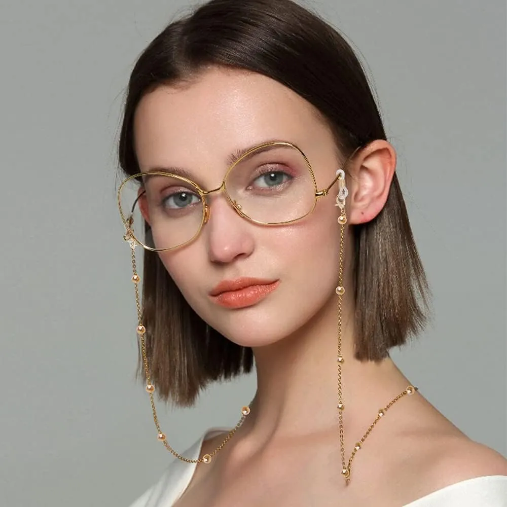 ONESING 4-10 Pcs Eyeglass Chains for Women Eyeglasses String Holder Glasses Strap Eyewear Chain Glasses Cord Lanyard Gift