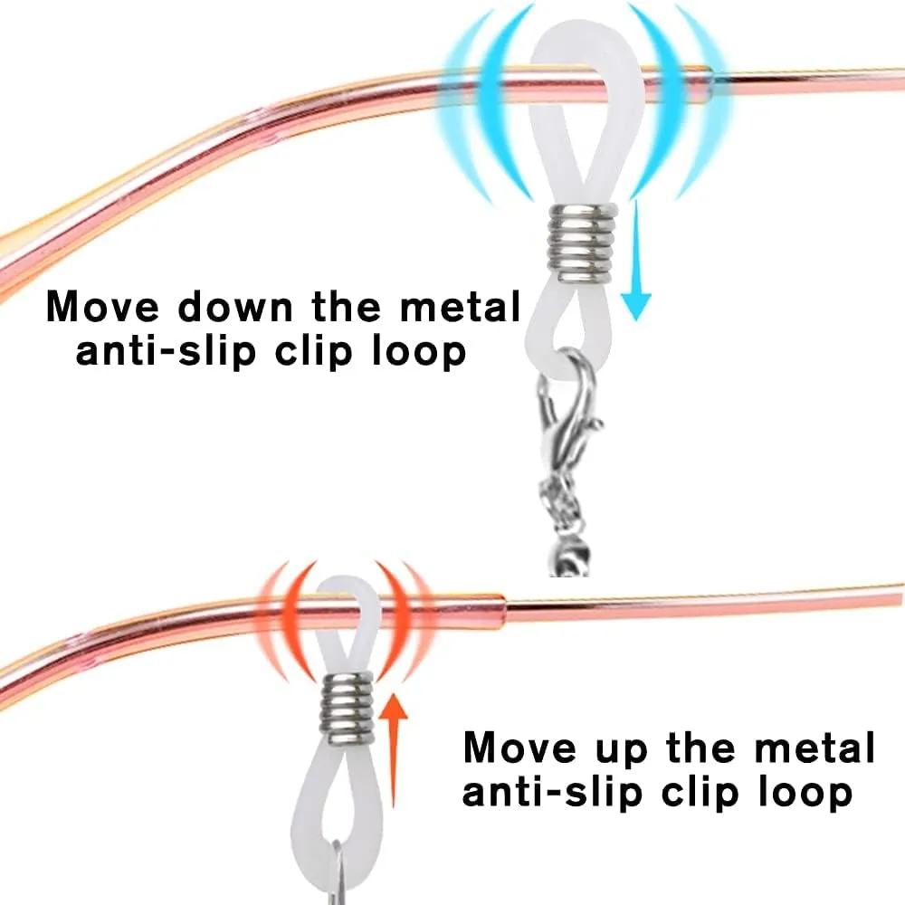 ONESING 4-10 Pcs Eyeglass Chains for Women Eyeglasses String Holder Glasses Strap Eyewear Chain Glasses Cord Lanyard Gift