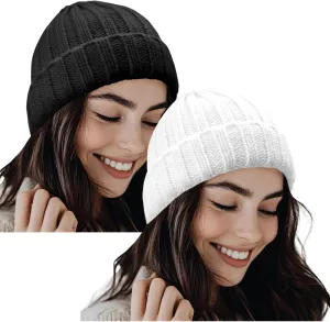 PFFY Warm Winter Knit Beanie Hat Skull Cap Beanies for Men Women