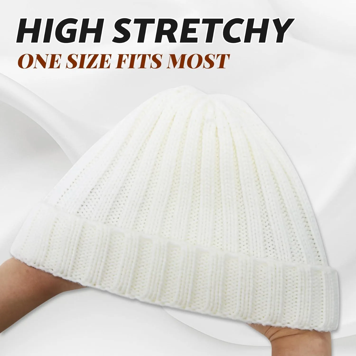 PFFY Warm Winter Knit Beanie Hat Skull Cap Beanies for Men Women