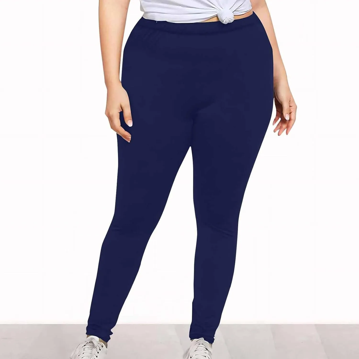 Plus Size Leggings for Women Tummy Control High Waist Womens Leggings Workout Yoga Pants Trendy Pencil Pants