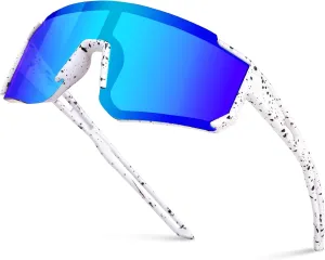 Polarized Kids Sunglasses, Youth Baseball Sunglasses for Boys Girls, Cycling Sun Glasses UV400 for Kids Ages 8-14
