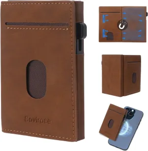 Rfid Mens Wallet, Slim Cards Holder for Men, Credit Card Case Money Clip
