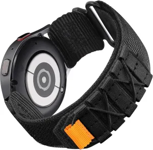 Rugged Nylon Sport Watch Band 20mm 22mm Quick Release Watch Strap Mountaineering Style Replacement Watch Strap 5 Colors (Black/Army Green/Navy blue/Grey/Orange) for Men Big Wrist