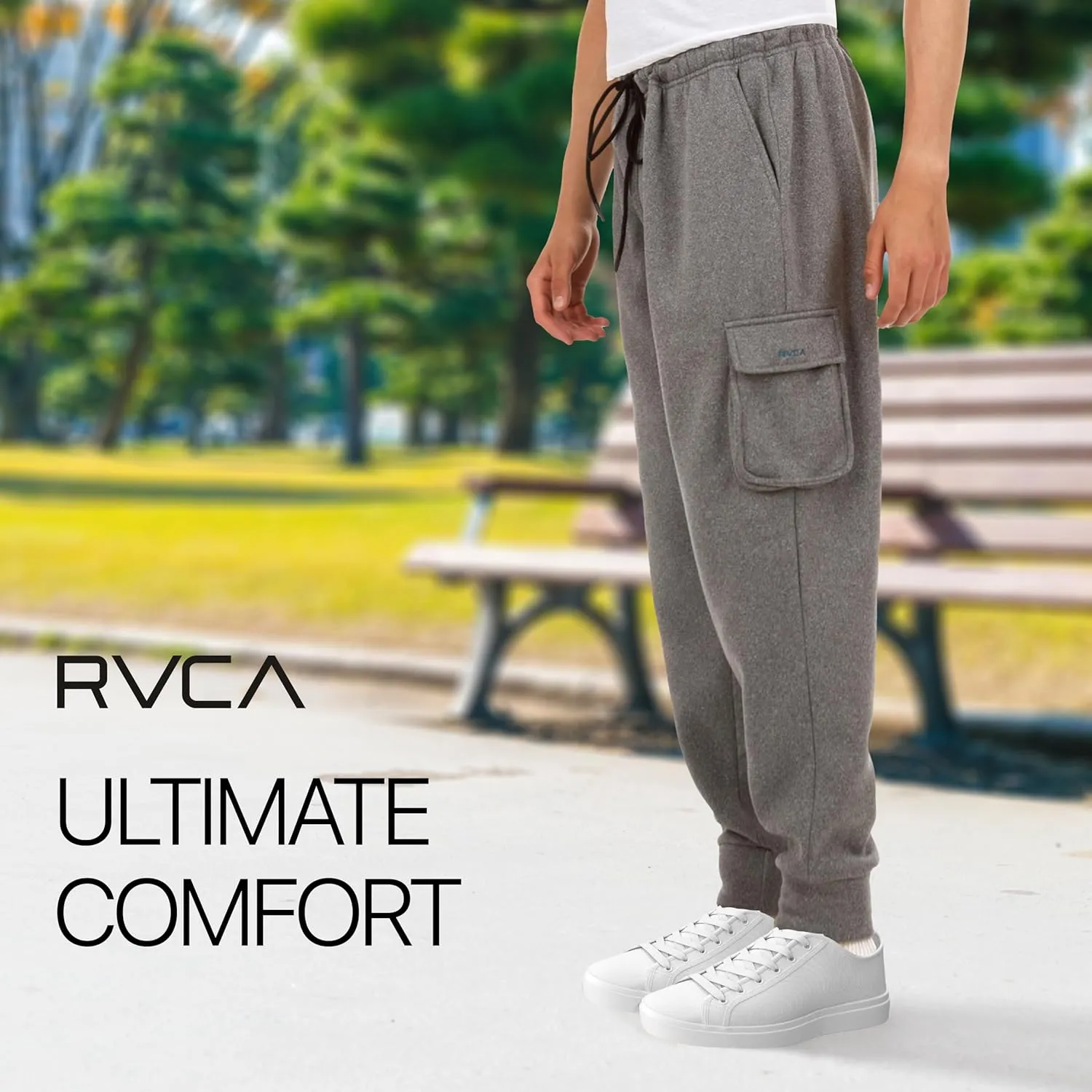 RVCA Mens Joggers Lounge Pants Casual Cargo Joggers for Men Mens Sweatpants