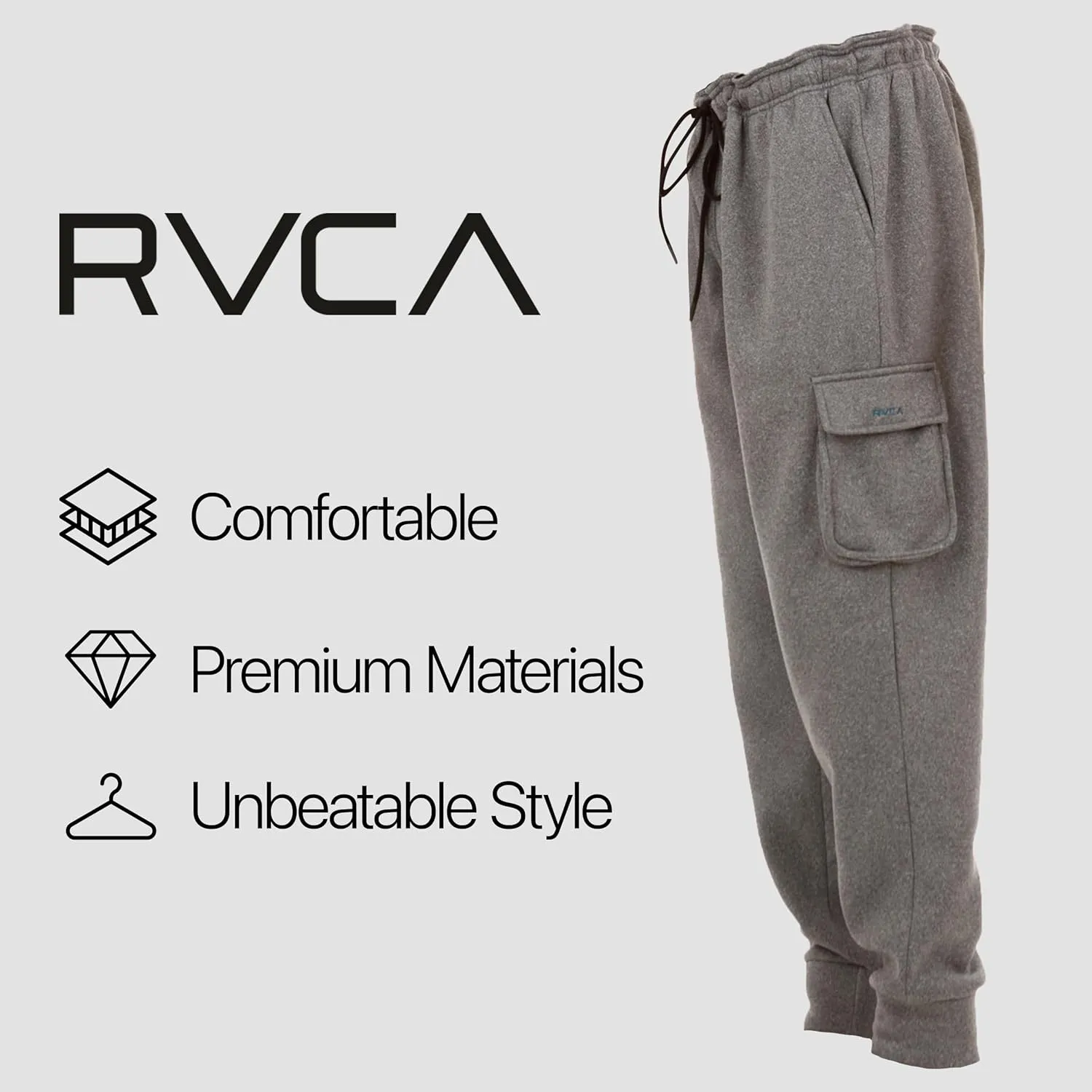 RVCA Mens Joggers Lounge Pants Casual Cargo Joggers for Men Mens Sweatpants