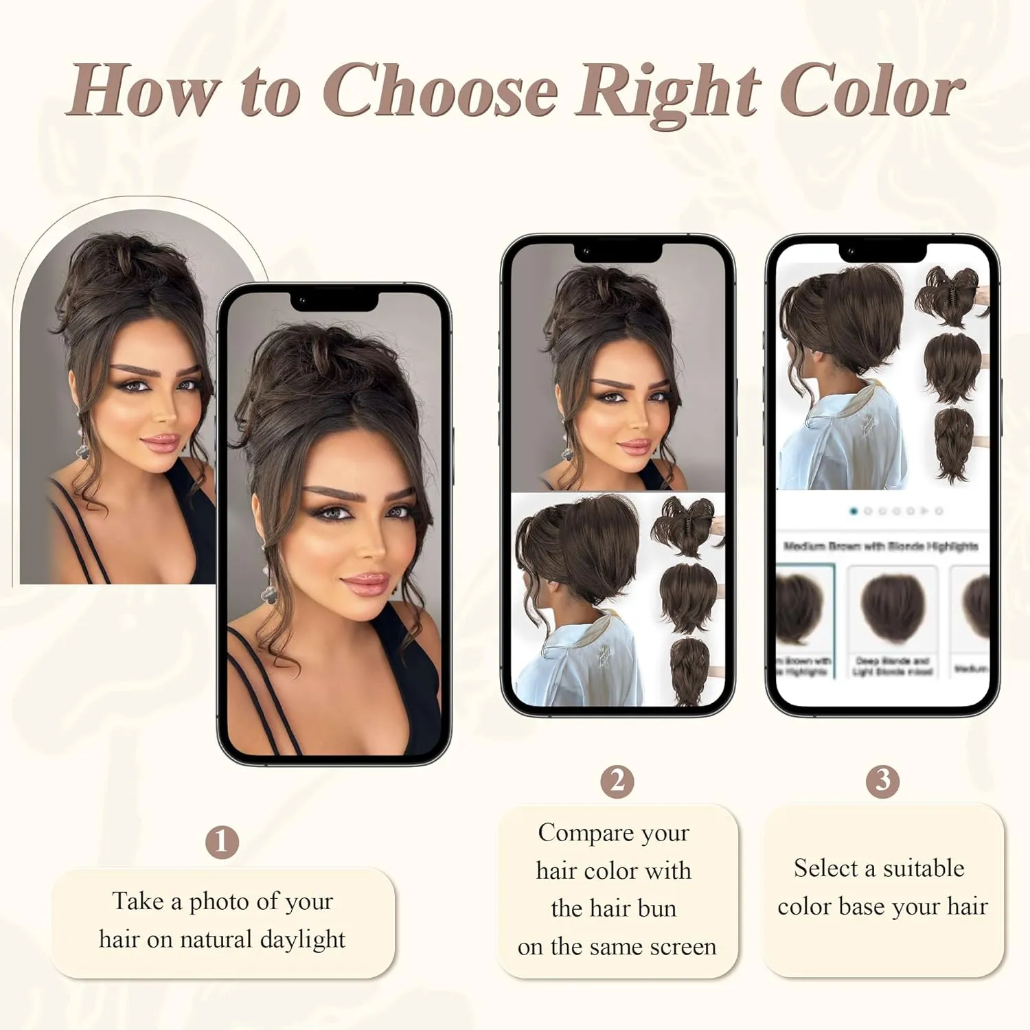 SEGO Claw Clip Short Ponytail Extension Messy Bun Hair Piece With 4 Bendable Metals DIY Synthetic Fake Hair Bun For Women 8 Inch-#18H613 Ash Brown/Bleach Blonde