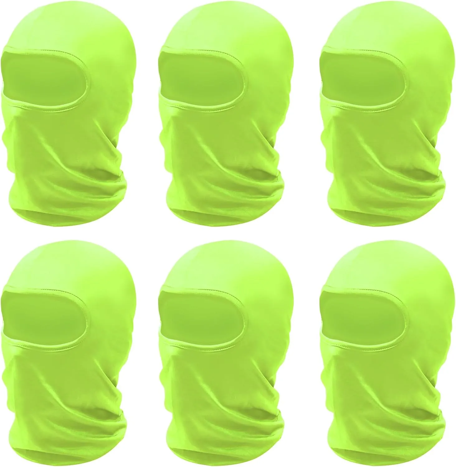 SHEVERCH 6 Pack Ski Mask Men Women Windproof Dustproof Sun Potection Balaclava Full Face Mask Motorcycle Football