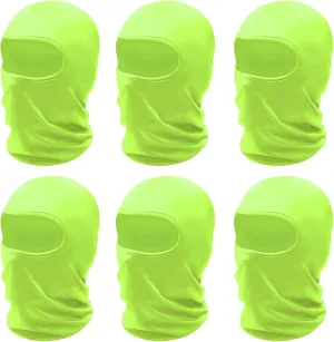 SHEVERCH 6 Pack Ski Mask Men Women Windproof Dustproof Sun Potection Balaclava Full Face Mask Motorcycle Football