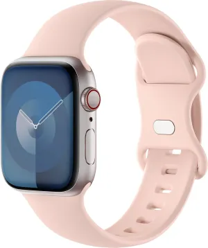 Silicone Sport Band Compatible with Apple Watch 41mm 40mm 38mm 46mm 45mm 44mm 42mm 49mm for Women Men, Soft Strap Replacement Wristband for iWatch Series SE 10 9 8 7 6 5 4 3 2 1 Ultra