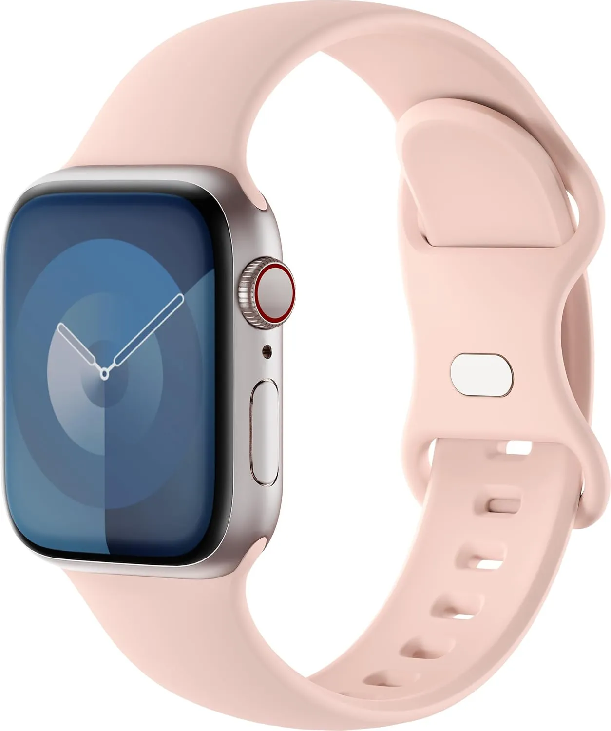 Silicone Sport Band Compatible with Apple Watch 41mm 40mm 38mm 46mm 45mm 44mm 42mm 49mm for Women Men, Soft Strap Replacement Wristband for iWatch Series SE 10 9 8 7 6 5 4 3 2 1 Ultra