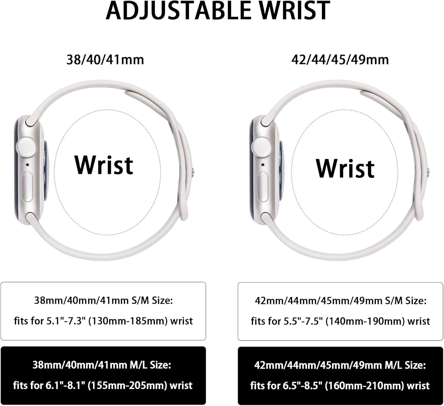 Silicone Sport Band Compatible with Apple Watch 41mm 40mm 38mm 46mm 45mm 44mm 42mm 49mm for Women Men, Soft Strap Replacement Wristband for iWatch Series SE 10 9 8 7 6 5 4 3 2 1 Ultra