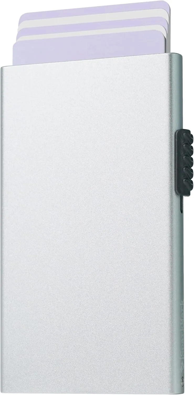 Slim Metal Wallets | RFID Blocking Credit Card Holder Wallet | Business Card Holder Case | Minimalist Pop Up Wallet for Men and Women