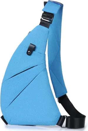 Sling Bag - Slim Crossbody Shoulder Backpack Anti-Theft Personal Pocket Chest Bag Travel Fanny Pack for Men Women