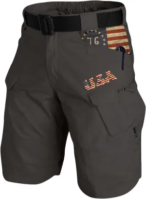 Tactical Shorts for Men Elastic Waist Waterproof Quick Dry Shorts Cargo Stretch Ripstop Running Athletic Hiking Pants