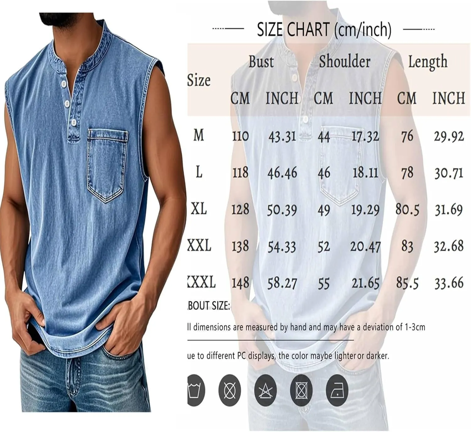 Tank Tops Men Henley Shirts for Men Sleeveless Muscle Gym Workout Running Beach Summer Vintage Button Down Tank Tops