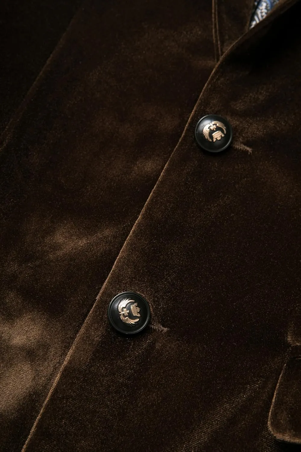 THWEI Mens Velvet Blazer Slim-Fit Fashion Solid Suit Jacket